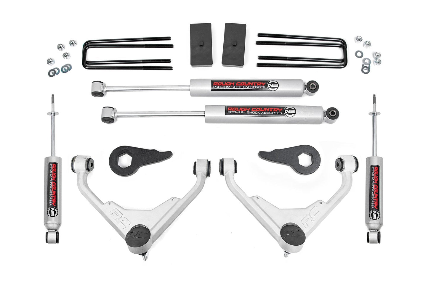 Rough Country 8596N2 3 Inch Lift Kit | Chevy/GMC 2500HD/3500HD/Suburban 2500/Yukon XL 2500 (01-10)
