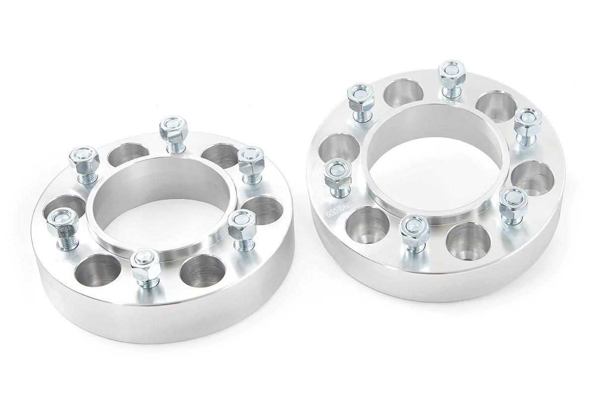 Rough Country 10089 1.5 Inch Wheel Spacers | 6x5.5 | Toyota 4Runner (10-24)/Tacoma (05-23)