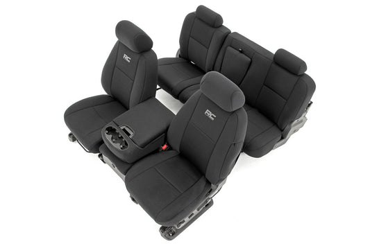 Rough Country 91033 Seat Covers | FR 40/40/20 & RR Full Bench | Chevy/GMC 1500/2500HD (07-13)