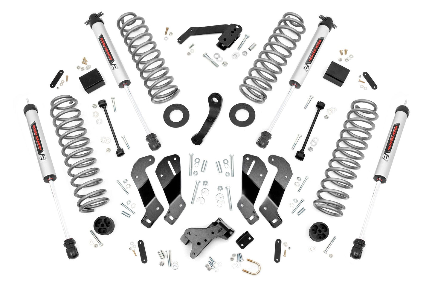 Rough Country 69370 3.5 Inch Lift Kit | V2 | Jeep Wrangler JK 4WD (2007-2018)
