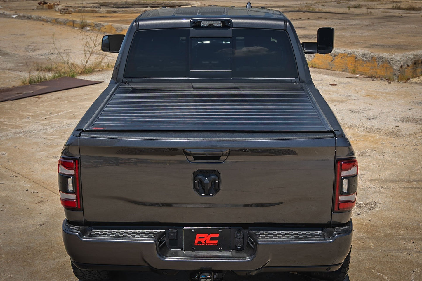 Rough Country 50309650 Hard Roll Up Bed Cover | 6'4" Bed | Ram 1500 (09-18)/2500 (09-26)
