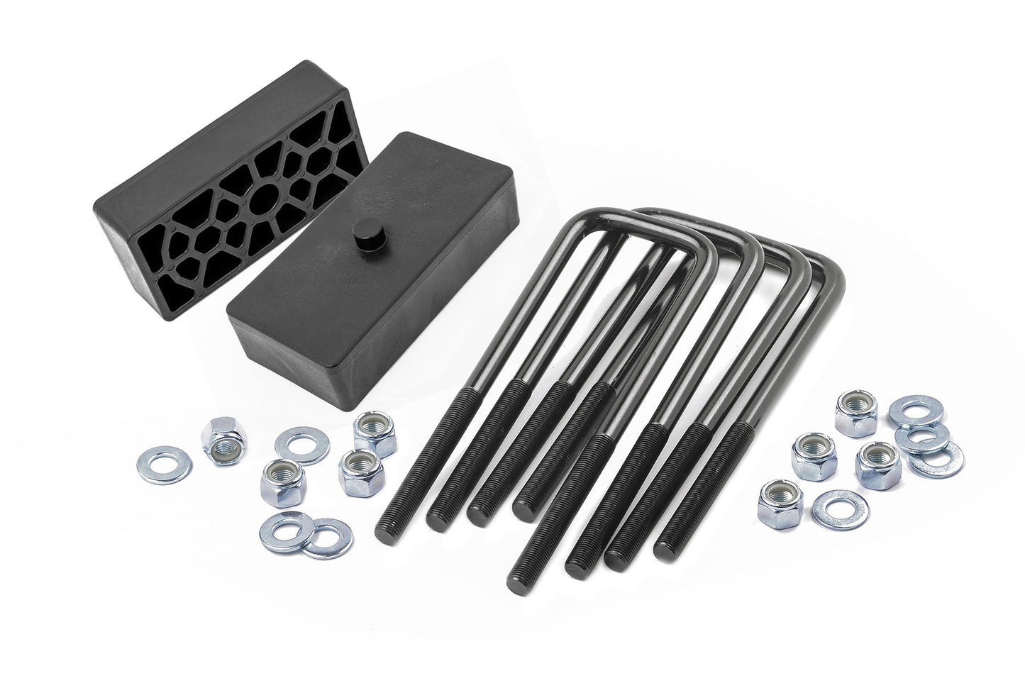 Rough Country 6573 1.5 Inch Block & U-Bolt Kit | Chevy Silverado 2500 HD 2WD/4WD (2001-2010)