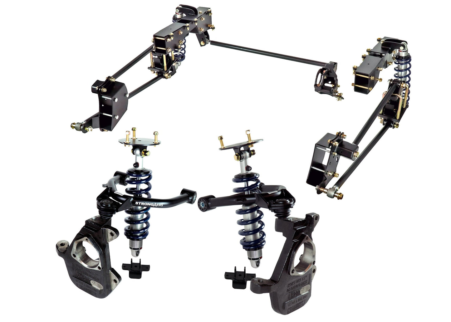 Ridetech 11710203 HQ Coil-Over System for 2014-2018 GM 1500 4WD w/ OE stamped steel or alu. arms.