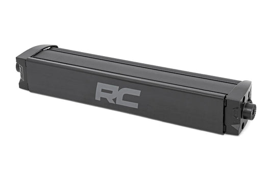 Rough Country 70712BLDRLA 12 Inch Black Series LED Light Bar | Single Row | Amber DRL