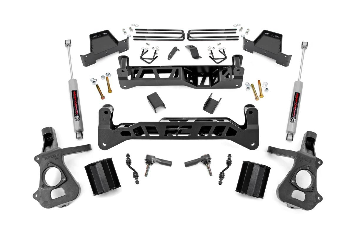 Rough Country 18731 7 Inch Lift Kit | Alu/S.Steel | Chevy/GMC 1500 2WD (14-18 & Classic)