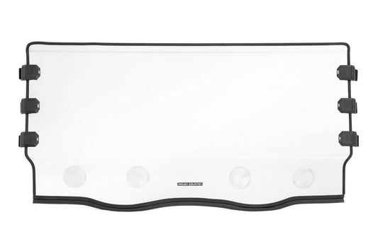 Rough Country 98242040 Vented Full Windshield | Scratch Resistant | Yamaha Viking 700