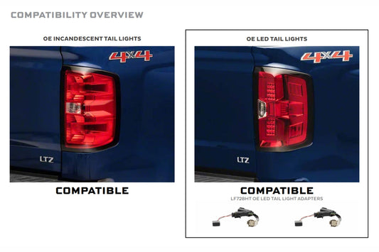 XB LED Harness: 14-18 Silverado/Sierra OE LED Tail Adapters (Set)