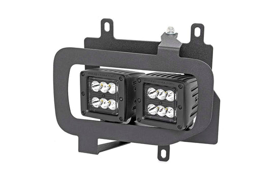 Rough Country 70832 LED Light Kit | Fog Mount | Dual 2" Black Pairs | Spot | Ford F-150 (15-17)