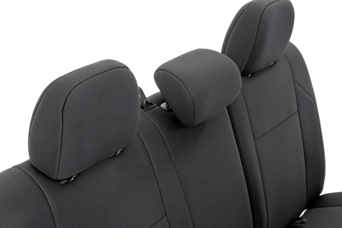 Rough Country 91031 Seat Covers | FR & RR | Double Cab | Toyota Tacoma 2WD/4WD (2016-2023)