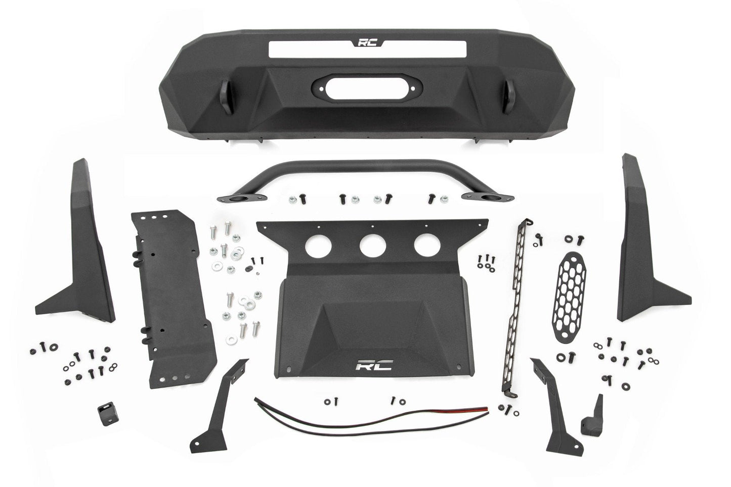 Rough Country 10713 Front Bumper | |High Clearance | Hybrid | Toyota Tacoma 2WD/4WD (2016-2023)