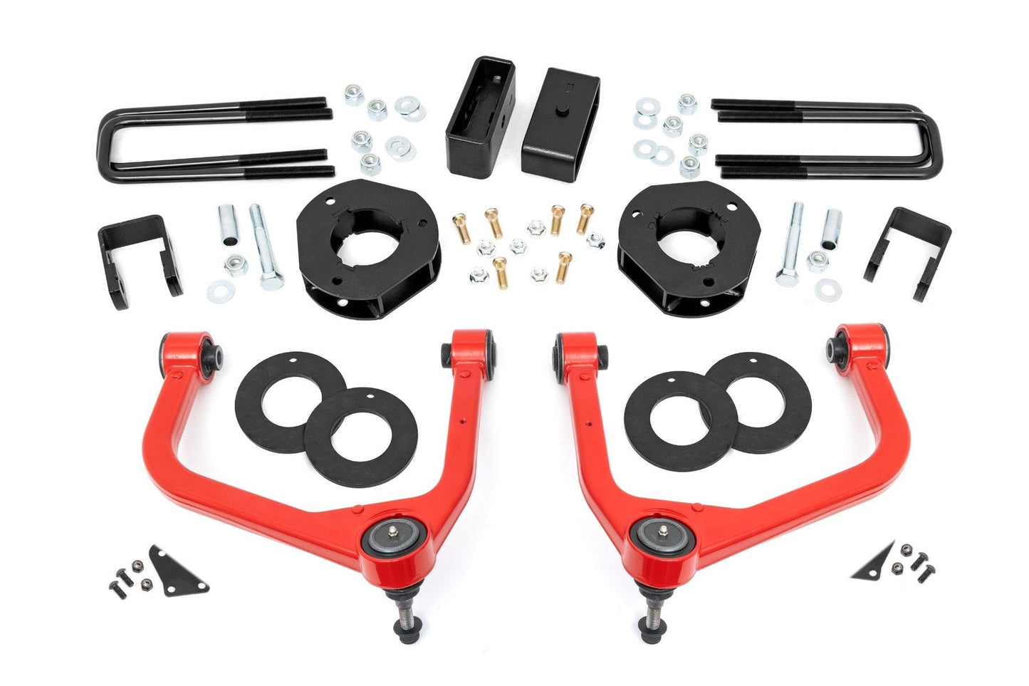 Rough Country 29601RED 3.5 Inch Lift Kit | Adaptive Ride Control | Chevy/GMC Sierra 1500 (19-24)/Silverado 1500 (19-24)