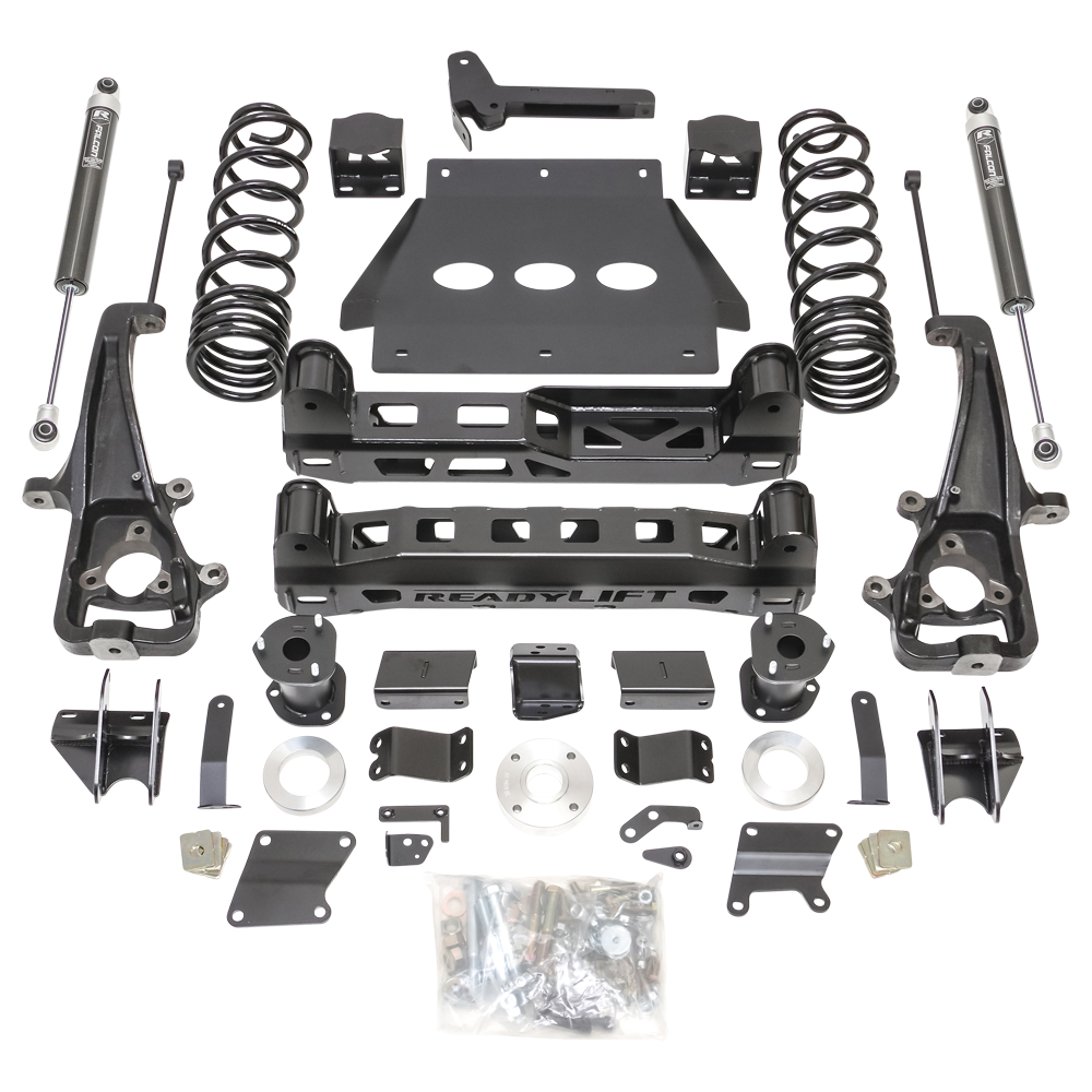6" Lift Kit With Falcon Shocks And Factory 22" Wheels With Big Bore Knuckle - Ram 1500 - 2019-2023