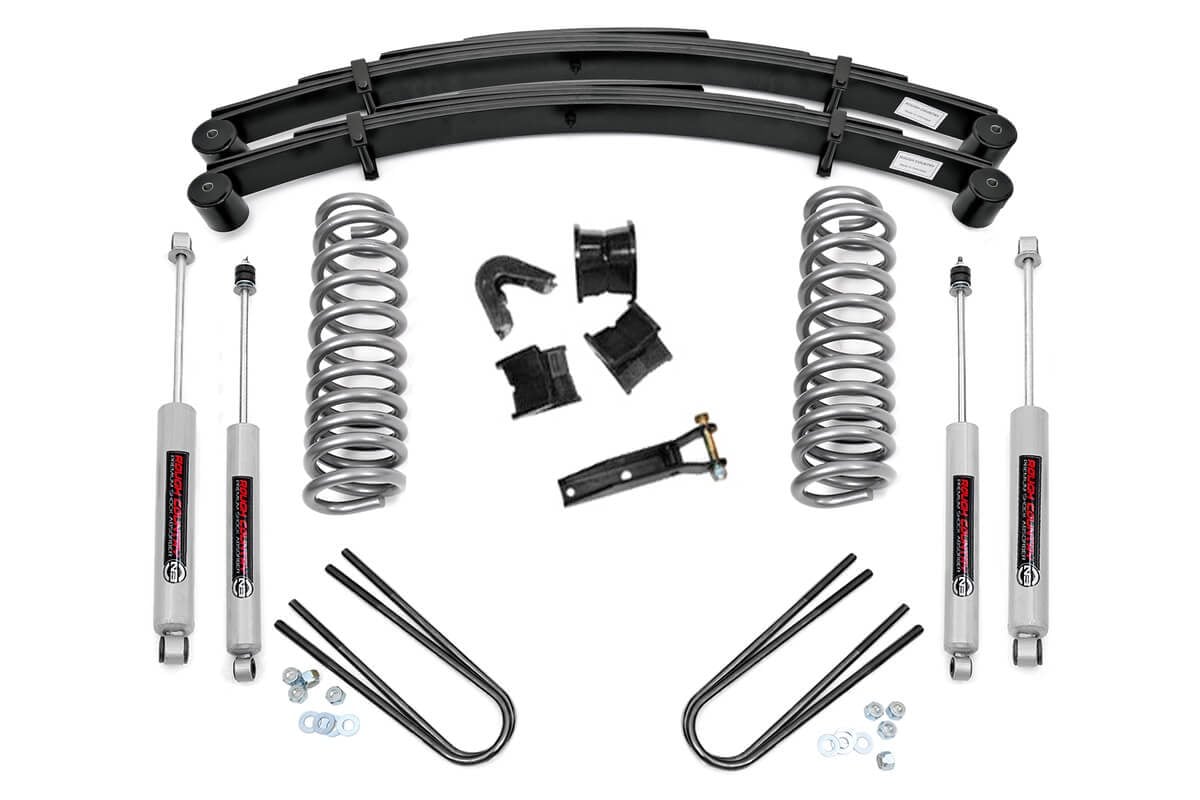 Rough Country 500-77-79.20 4 Inch Lift Kit | Rear Springs | Ford F-100/F-150 4WD (1977-1979)