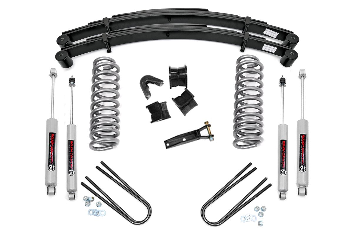 Rough Country 535.20 4 Inch Lift Kit | Rear Springs | Ford Bronco 4WD (1978-1979)