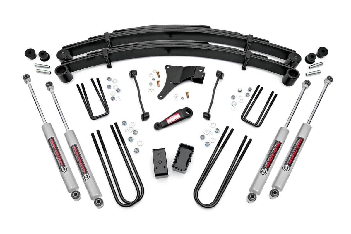 Rough Country 49330 6 Inch Lift Kit | Rear Blocks | Ford F-250/F-350 Super Duty 4WD (1999)