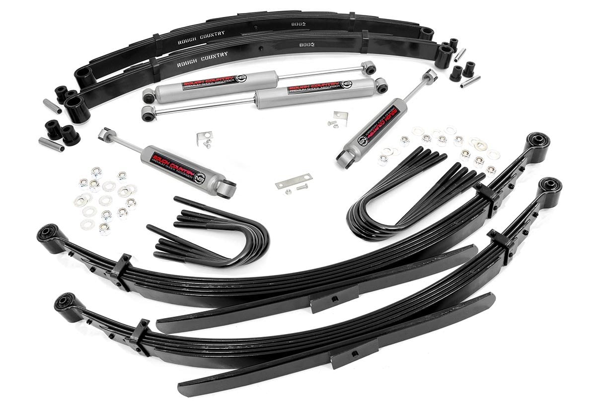 Rough Country 235-88-9230 2 Inch Lift Kit | 52 Inch RR Springs | Chevy Half-Ton Suburban/K5 Blazer (88-91)