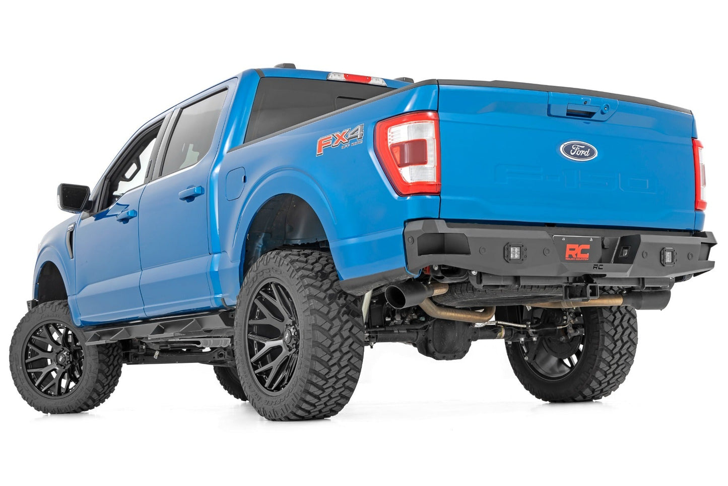Rough Country 70803BLKDRL 2 Inch Black Series LED Light Pods | Flush Mount | Cool White DRL