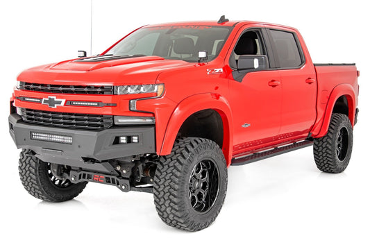 Rough Country 44002 RPT2 Running Boards | Crew Cab | Black | Chevy/GMC 1500/2500HD/3500HD (19-26 & Refresh)