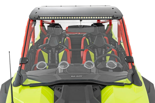 Rough Country 98202210 Vented Full Windshield | Scratch Resistant | Polaris RZR Turbo R