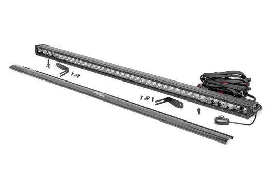 Rough Country 93094 LED Light Kit | 30 Inch Curved | Rear Bracket | Black Series | Polaris RZR Turbo S4