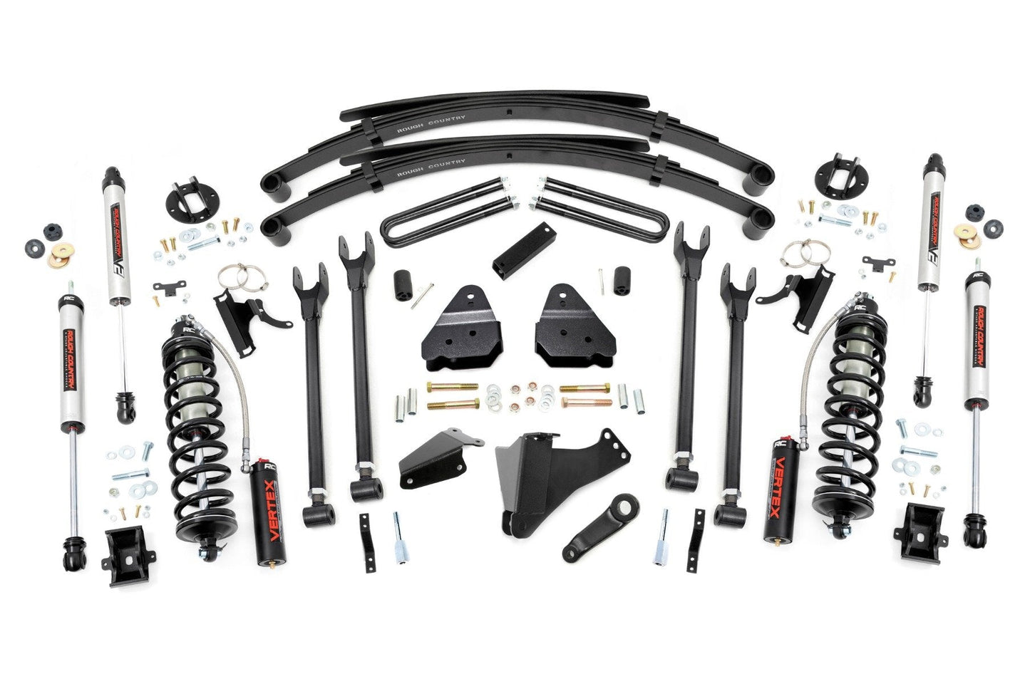 Rough Country 58258 6 Inch Lift Kit | Diesel | 4 Link | RR Spring | C/O V2 | Ford F-250/F-350 Super Duty (05-07)