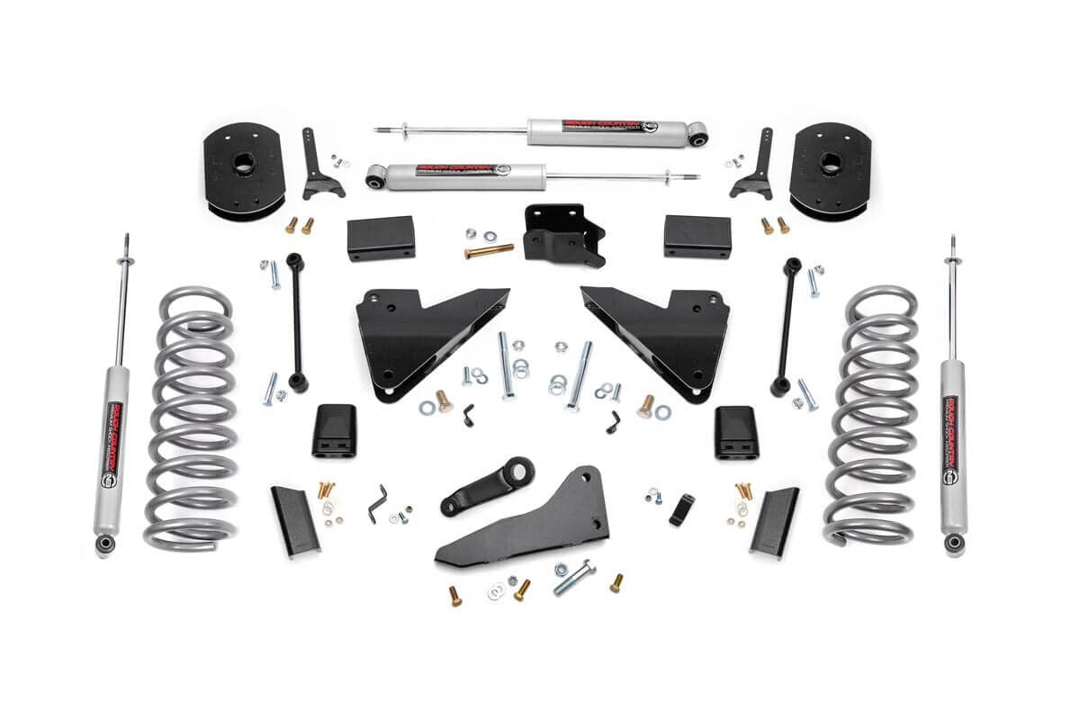 Rough Country 36420 5 Inch Lift Kit | FR Gas Coil | Radius Arm Drop | Ram 2500 4WD (2014-2018)