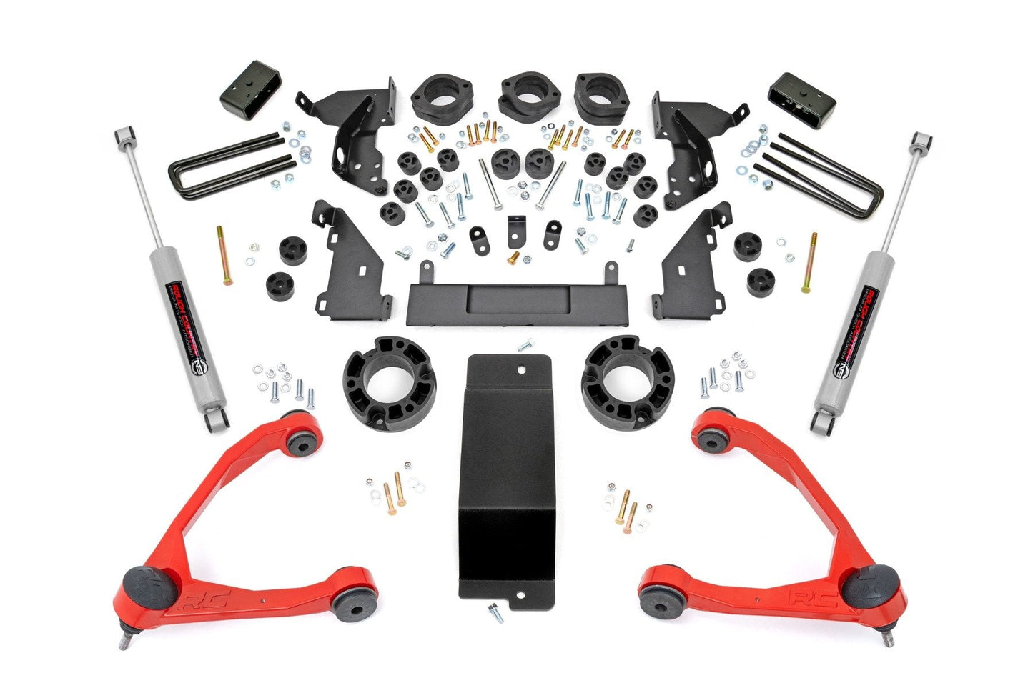 Rough Country 294.20RED 4.75 Inch Lift Kit | Combo | Red UCA | Chevy/GMC 1500 (14-15)