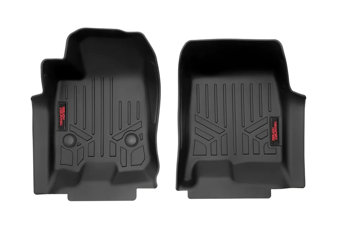 Rough Country M-2131 Floor Mats | FR | Crew | Chevy/GMC Canyon/Colorado 2WD/4WD (2023-2026)