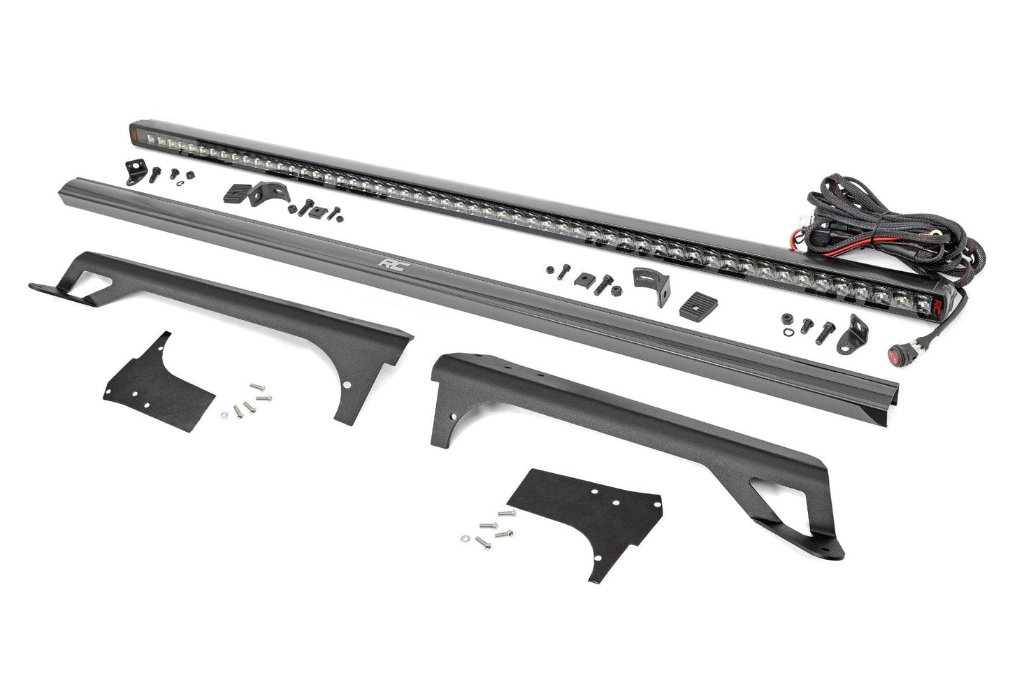 Rough Country 80588 LED Light Kit | Windshield Mount | 50" Spectrum Single Row | Jeep Wrangler TJ (97-06)