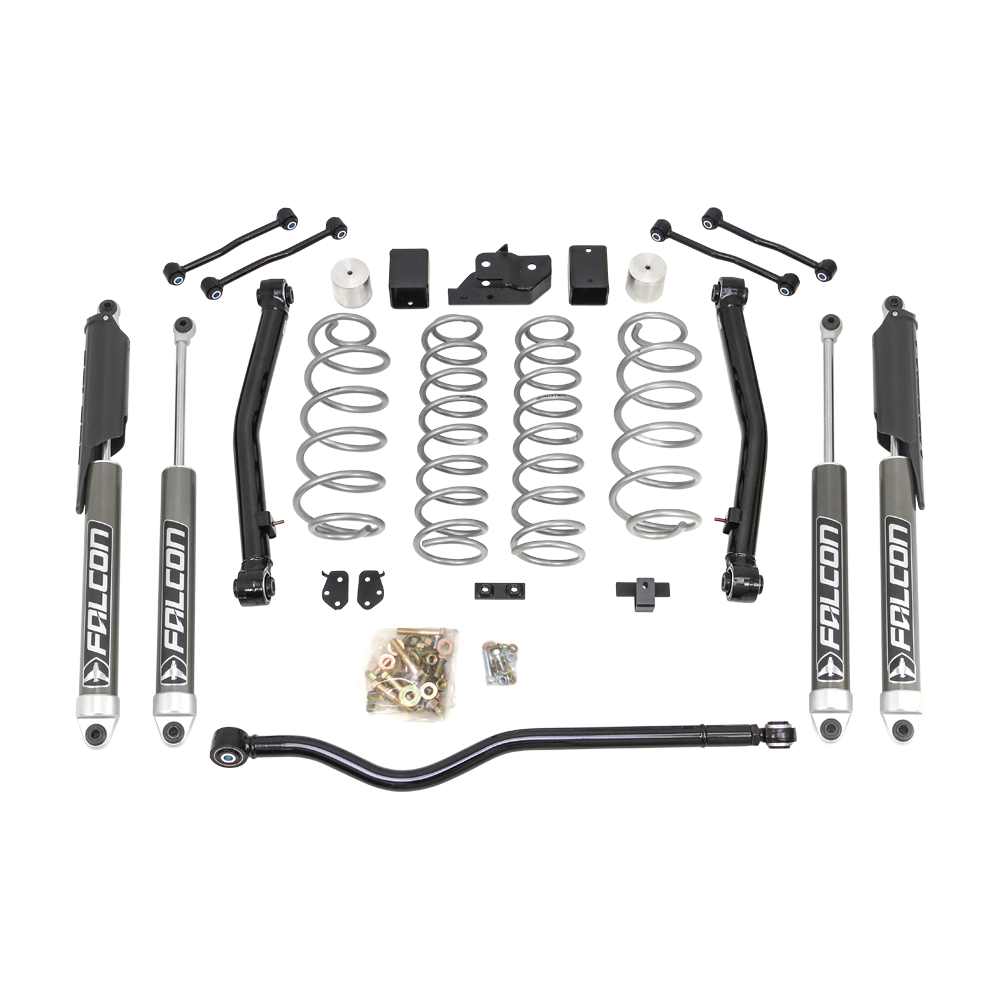 Terrain Flex 2-Arm Kit With Falcon 2.1 Monotube Shocks 2018-2023 Jeep JL Wrangler