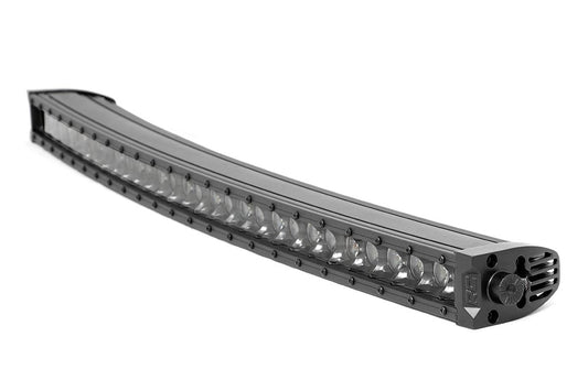 Rough Country 72730BLDRL 30 Inch Black Series LED Light Bar | Curved | Single Row | Cool White DRL