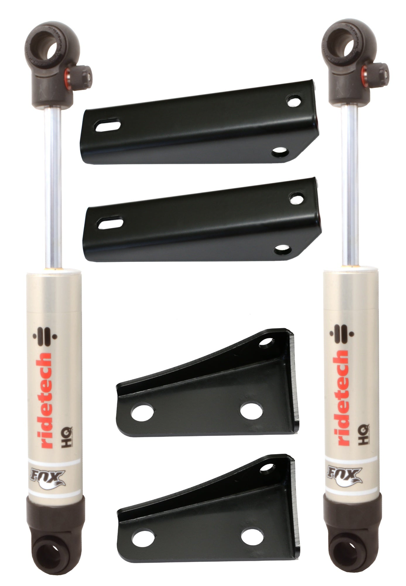 Ridetech 11339510 Rear HQ Shock Kit for 1963-1972 C10. For use with 4" lowering springs.