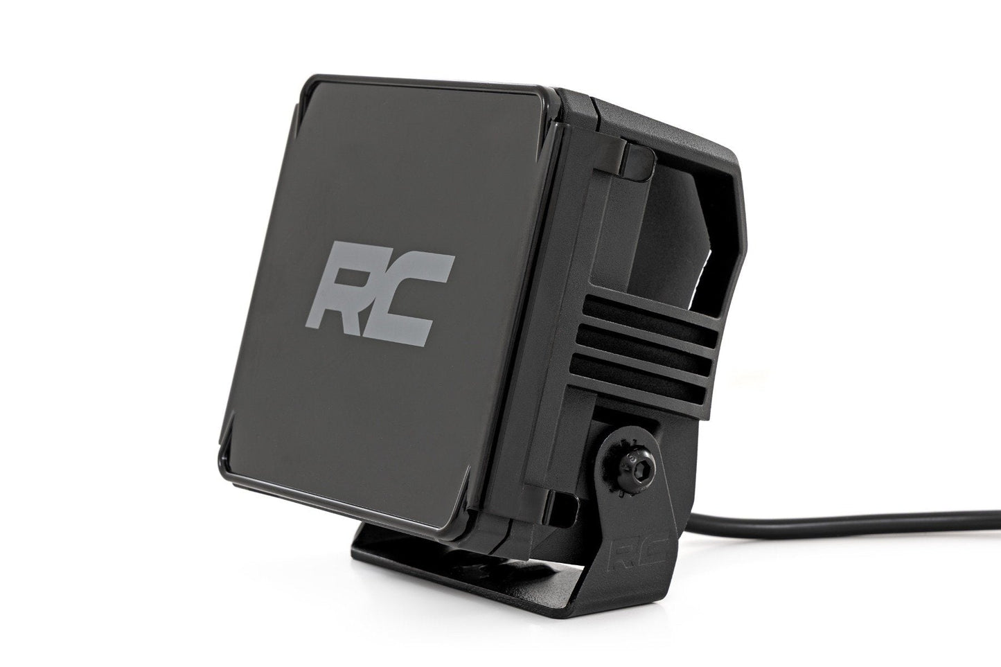 Rough Country 70905ADRL 4 Inch LED Amber Light Pods | Square | Amber DRL | Pair