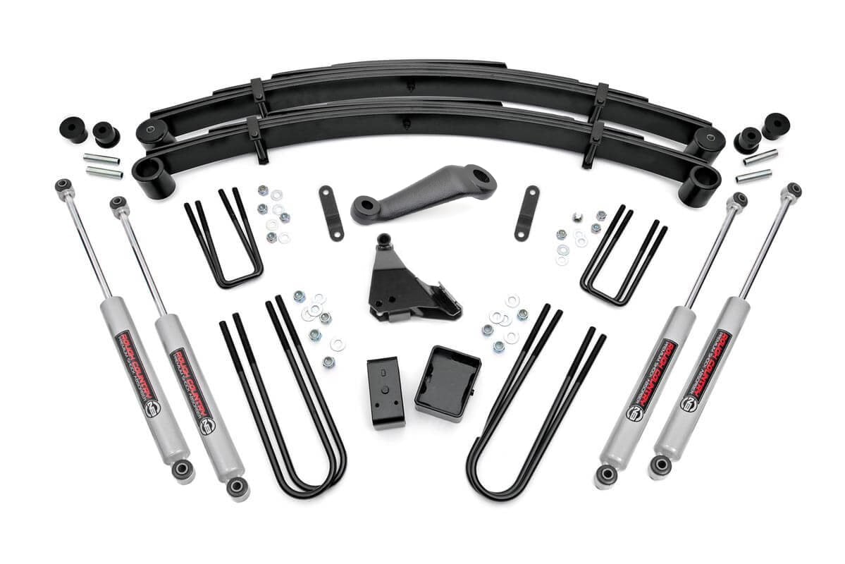 Rough Country 49630 6 Inch Lift Kit | Rear Blocks | Ford F-250/F-350 Super Duty 4WD (1999-2004)