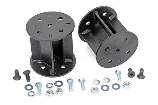 Rough Country 100074WC Air Spring Kit w/compressor | Wireless Controller | 7.5 Inch Lift Kit | Chevy/GMC 2500HD/3500HD (11-19)