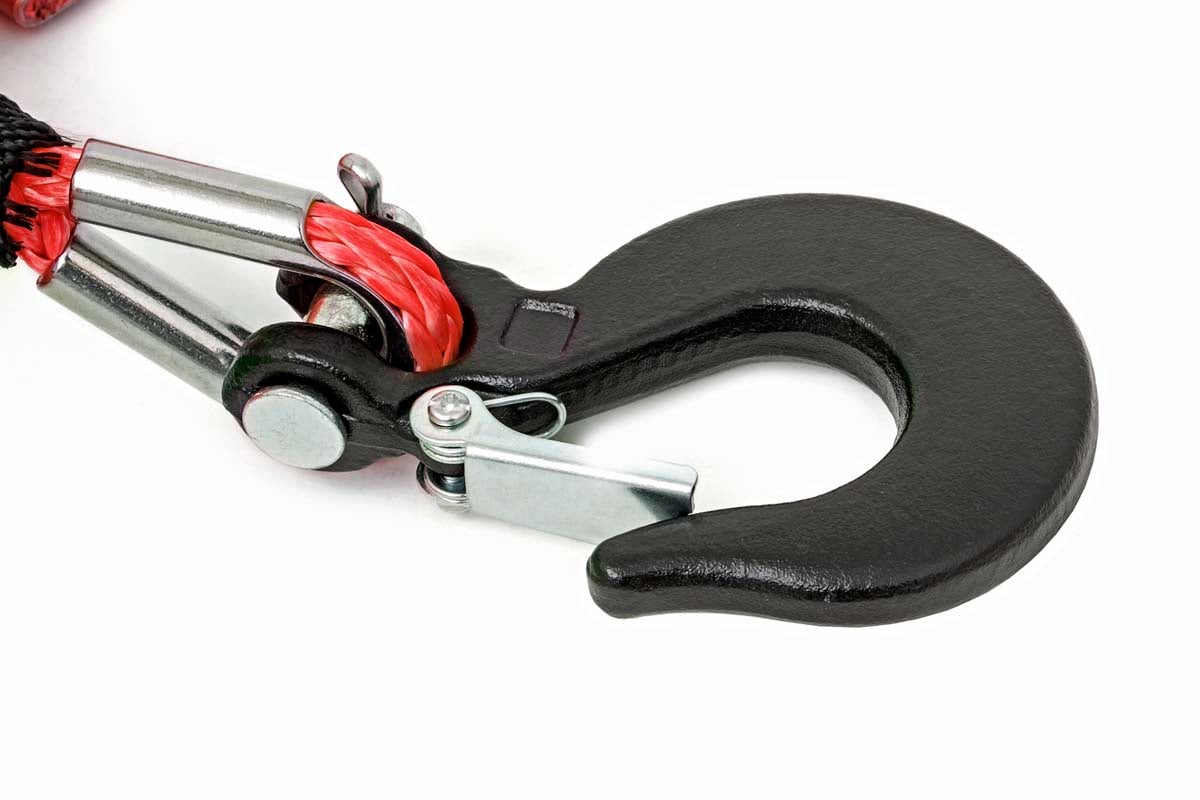 Rough Country RS161 Synthetic Rope | 1/4 Inch | 50 Ft | Red
