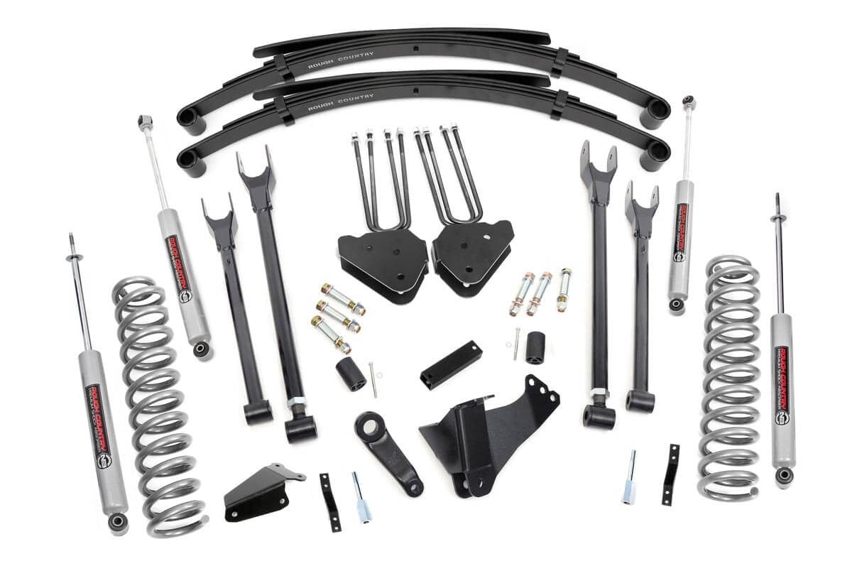 Rough Country 590.20 8 Inch Lift Kit | 4 Link | RR Springs | Ford F-250/F-350 Super Duty (05-07)