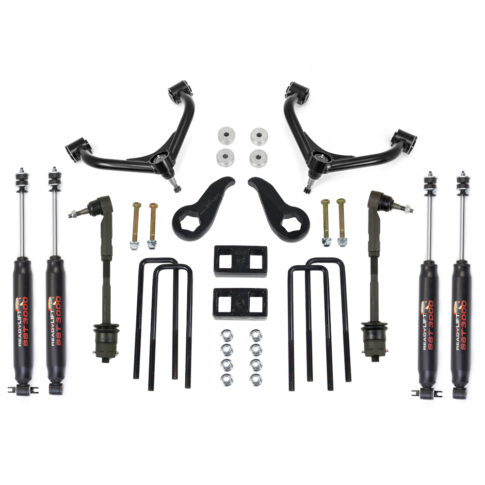 3.5"F / 2"R SST Lift Kit - GM Silverado / Sierra 2500HD W/ Tow Block & SST3000 Shocks 2011-2019
