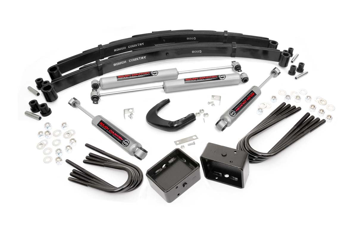 Rough Country 12030 4 Inch Lift Kit | Rear Blocks | Chevy/GMC 3/4-Ton Suburban/C20/K20 Truck/C25/K25 Truck (73-76)