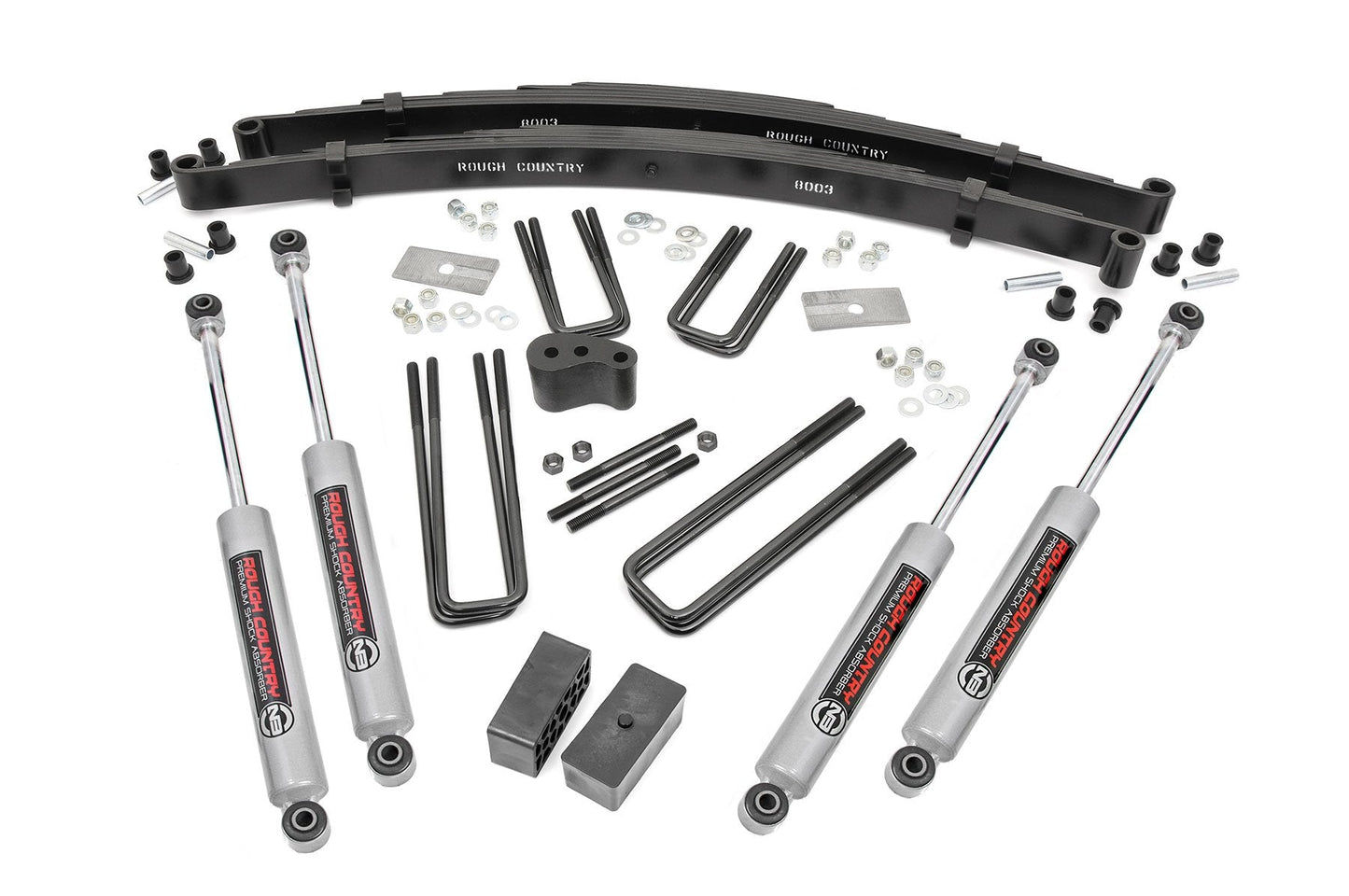 Rough Country 300.20 4 Inch Lift Kit | Rear Blocks | Dodge W100 Truck/W200 Truck 4WD (1970-1974)