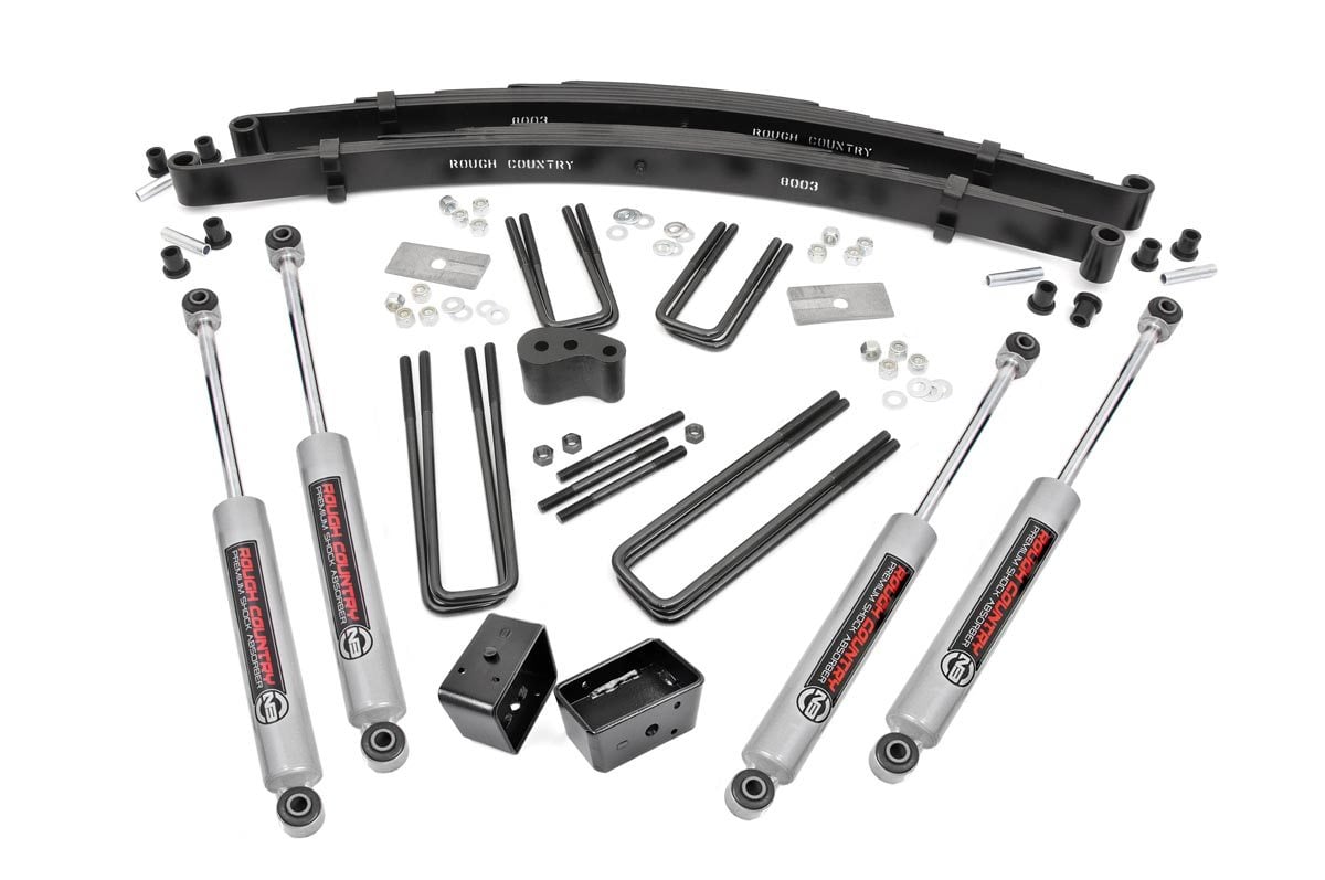 Rough Country 305.20 4 Inch Lift Kit | Rear Blocks | Dodge W100 Truck/W200 Truck 4WD (1974-1977)