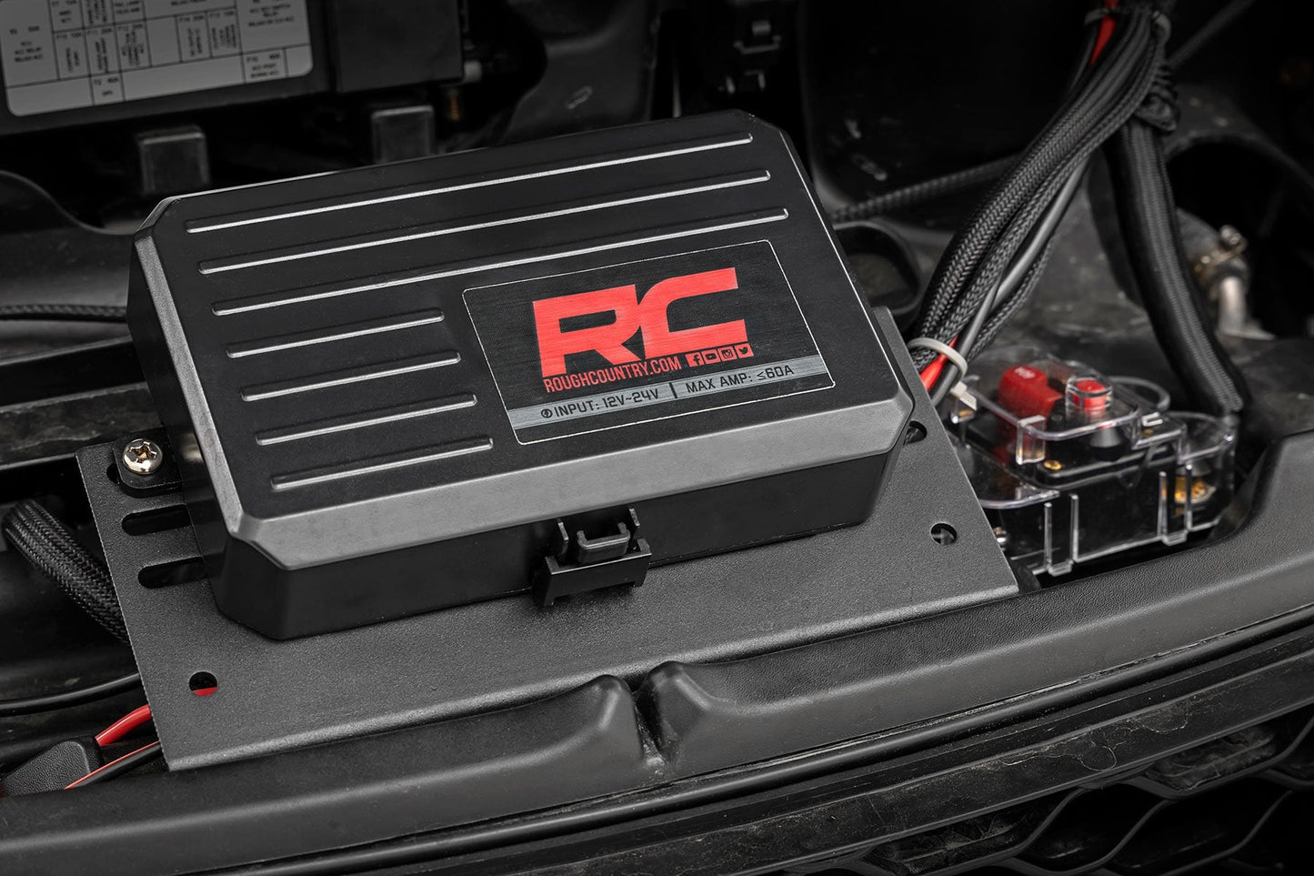 Rough Country 70975 8 Gang Switch Panel | Bluetooth | RGB Backlit Buttons | Multifunction Modes