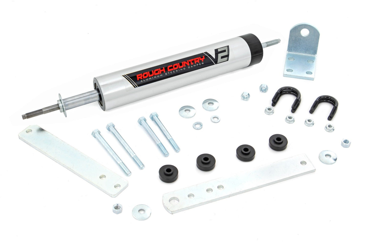 Rough Country 8734270 V2 Steering Stabilizer | Ford Bronco/F-150/F-250 (1980-1998)