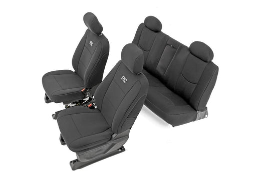 Rough Country 91025 Seat Covers | FR 40/20/40 & Rear | Chevy/GMC 1500 (14-18 & Classic)