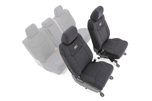 Rough Country 91026A Seat Covers | Front W/ Console Cover | Toyota Tundra 2WD/4WD (2014-2021)