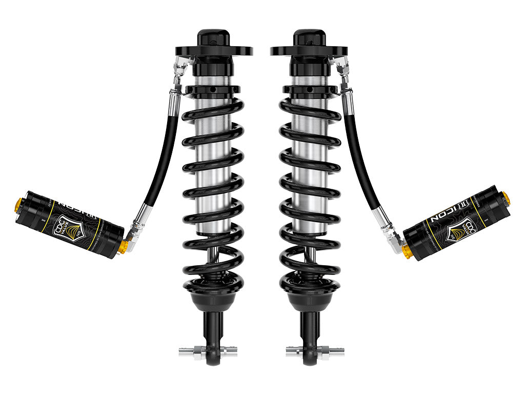ICON 2021-2024 Ford F-150 4WD, 0-2.75" Lift, Front, V.S. 2.5 Series Coilovers, Remote Reservoir w/ CDCV, Pair
