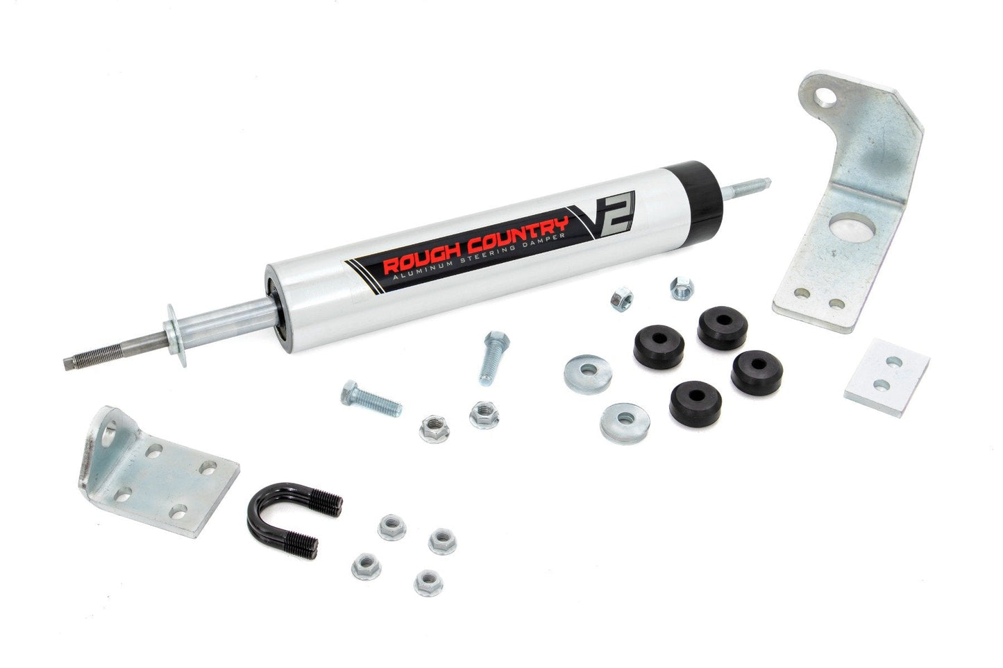 Rough Country 8734370 V2 Steering Stabilizer | 0-5 Inch Lift | Ford F-150 4WD (1997-2003)