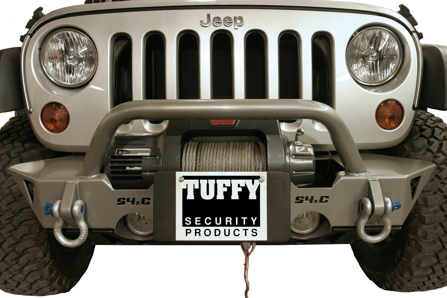License Plate Holder (Roller Winch Fairlead; Black)