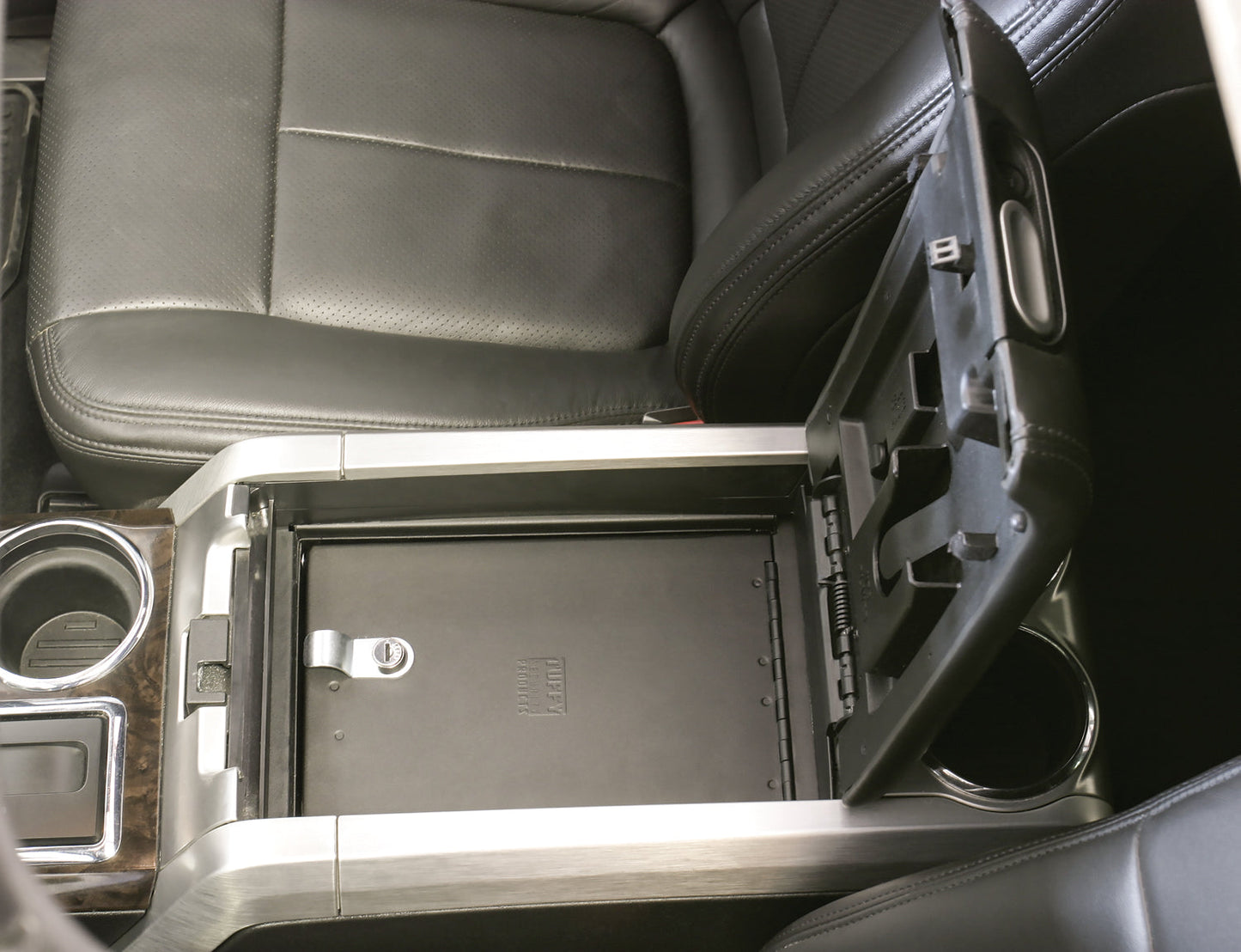 Console Safe - '09-14 F-150; w/o Full Floor Center Console; w/ Flow-Thru Console (Black)