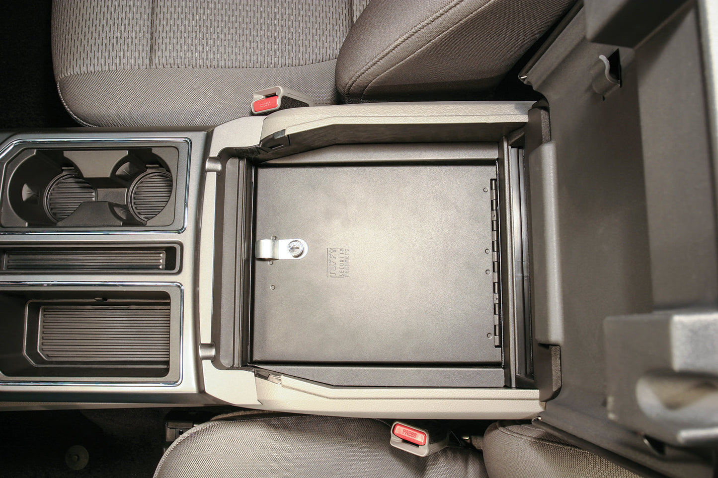 Console Safe - '15-24 F-150 / '17-24 F-250/350 Super Duty; w/ Flow-Thru Console (Black)